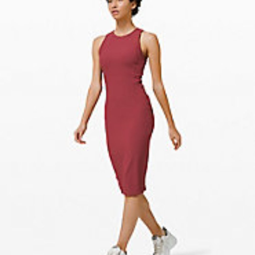 lululemon athletica Red Midi Dress